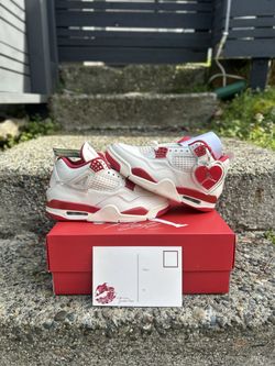 Jordan 4s Women’s Valentines Day Sierra Red