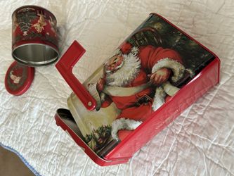 Christmas Tins - Mailbox Style And Other Covered Tin 