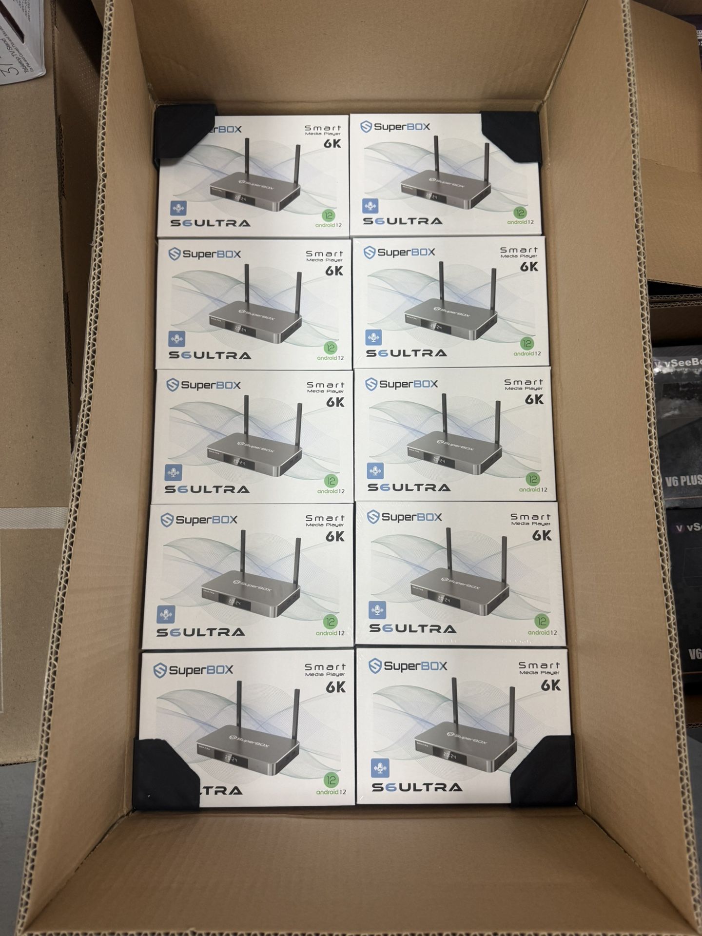 SUPERBOX S6 ULTRA/ MAX/ VSEEBOX V3 PLUS/ V6 PLUS/ ELITE ULTRA - FULLY LOADED WITH 2000+ CHANNELS SPORTS PPVS MOVIES SERIES AND MORE