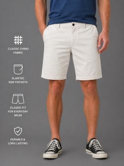 Gap Cotton Khaki Shorts 9" Inseam White Beige Size 36