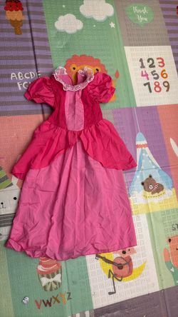 Princess Peach Dress 3-4t