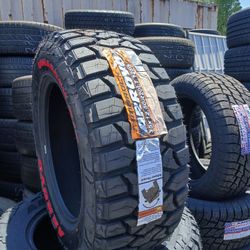 4 New Tires Installed/ 4 Llantas Nuevas Instaladas 35/12.50/20 Arroyo Tires 