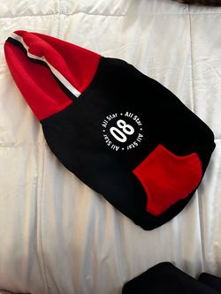 Doggie Allstate Red and Black Hoodie Sweatshirt