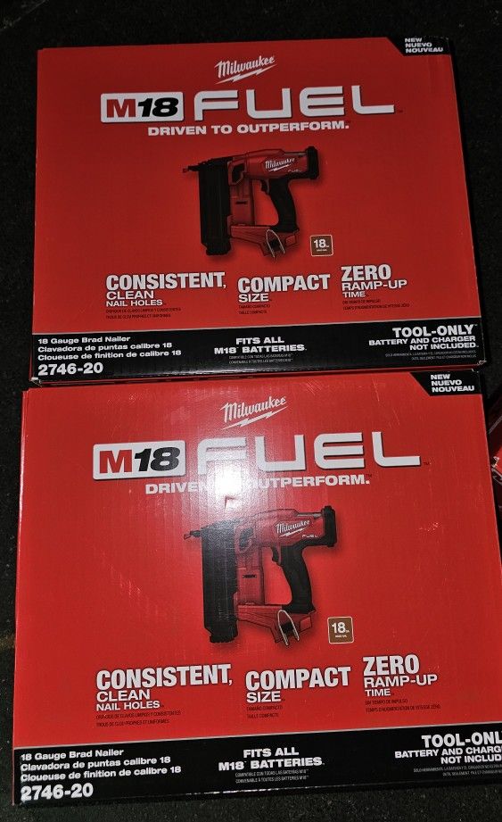 Milwaukee
M18 FUEL 18-Volt Lithium-Ion Brushless Cordless Gen II 18-Gauge Brad Nailer (Tool-Only)