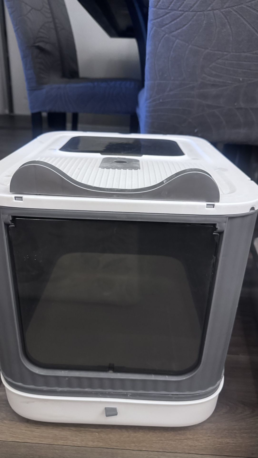 Foldable Cat Litter Box, Fully Enclosed Litter Box with Lid,  