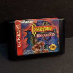 Castlevania: Bloodlines Sega Genesis Rare