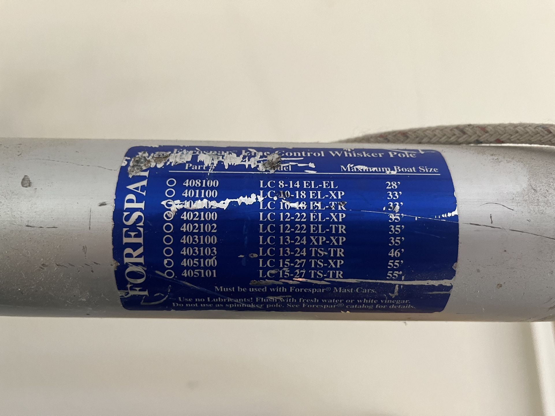 Sailboat Whisker Pole