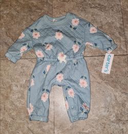 Carters baby girl onesie new