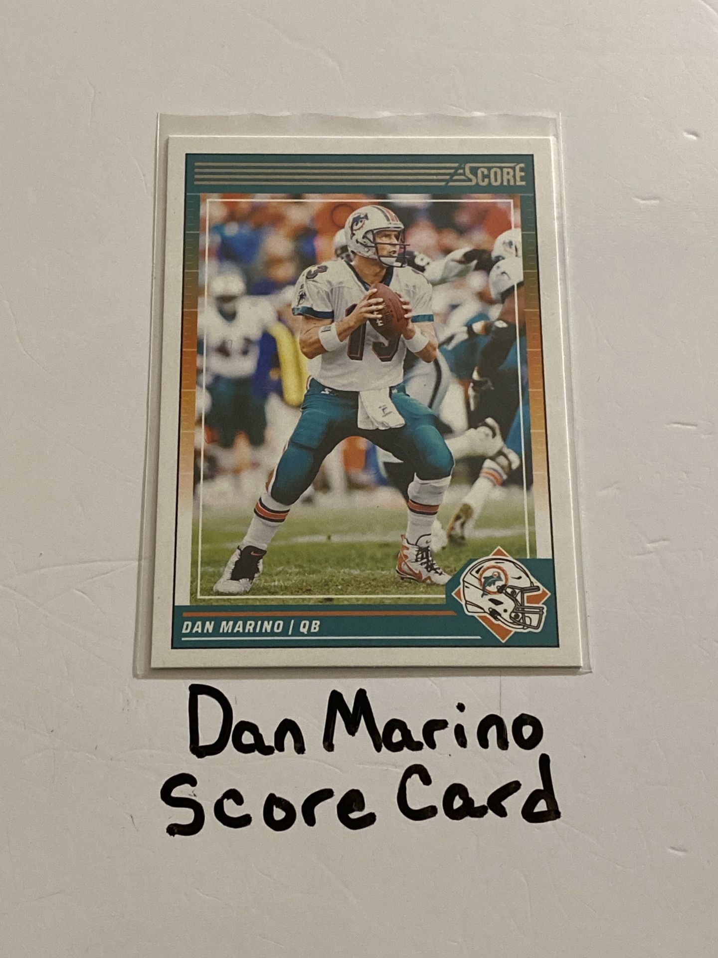 Dan Marino Miami Dolphins Hall of Fame QB Score Card.