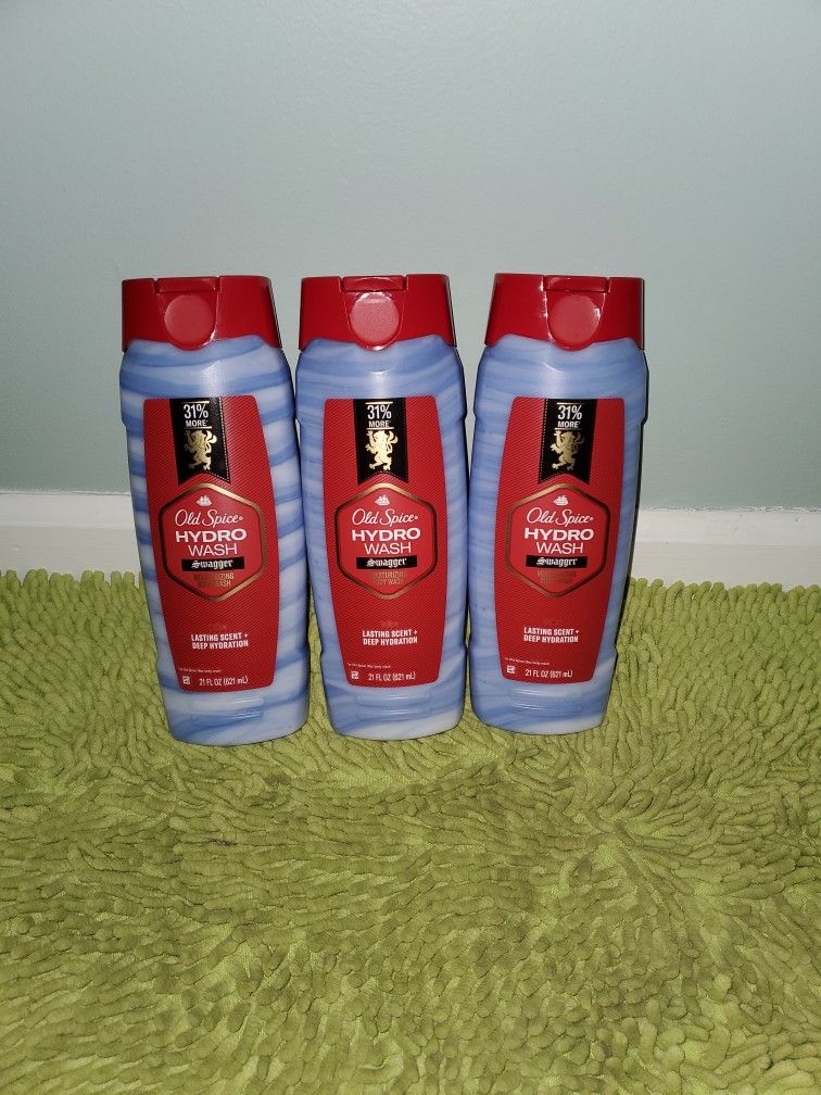 3 Old Spice Body Wash 21oz Swagglers