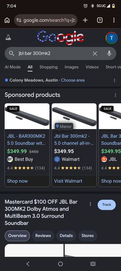 JBL SOUND BAR 300MK2