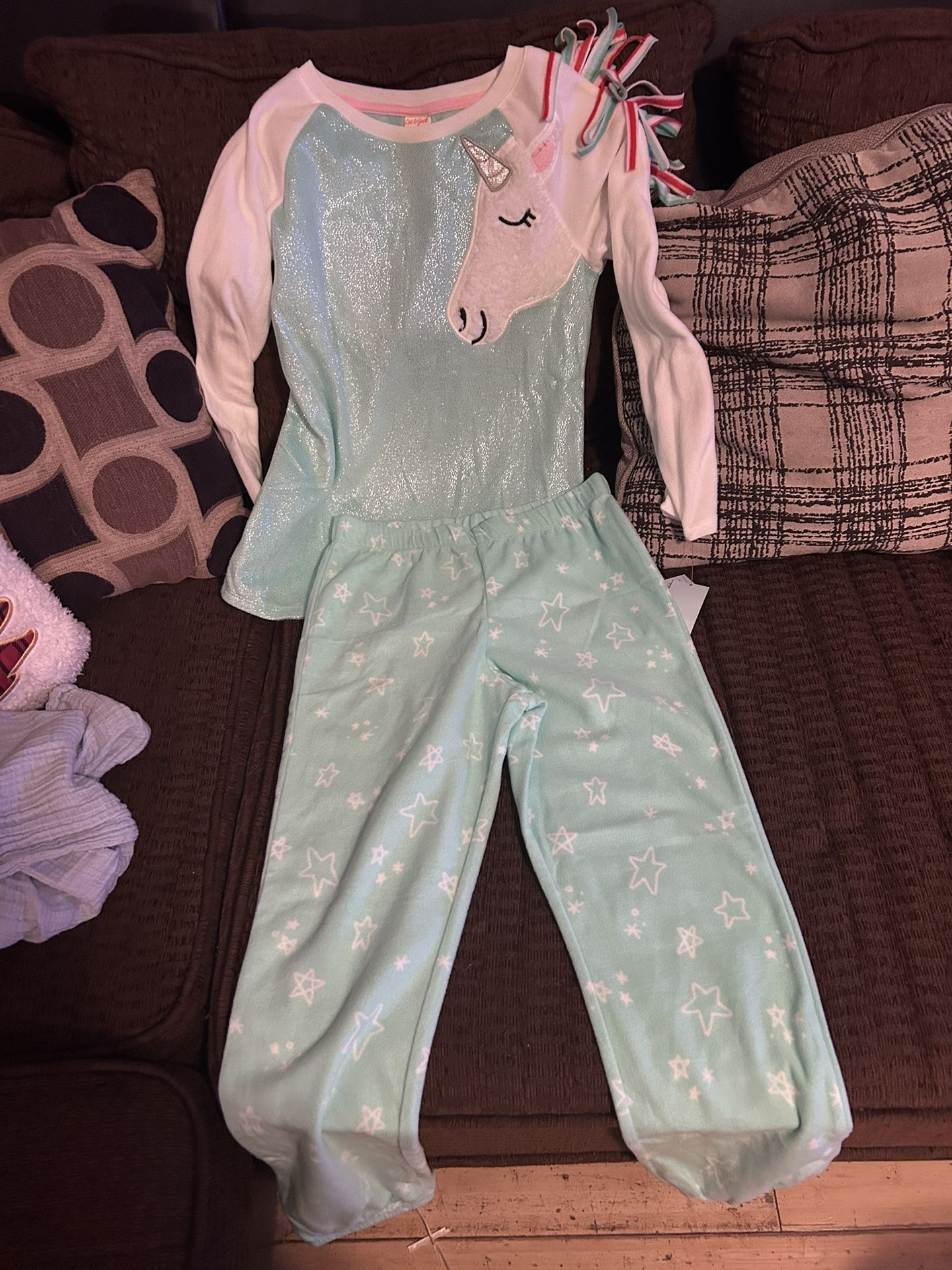 Girls Unicorn Fleece Pajama