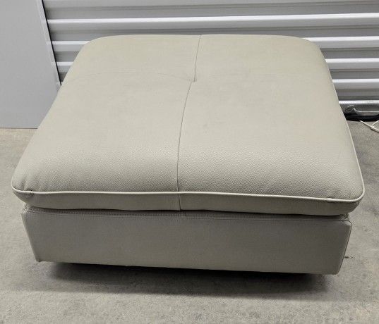 Beige Leather Ottoman $40 OBO.