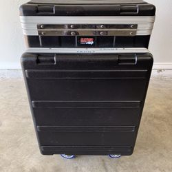 Gator GRC-10x12 PU Pop-Up Console Rack Case - 12U Bottom / 10U Top