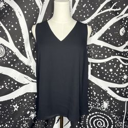 Nine West Blouse Women's S Black Sleeveless Pullover
