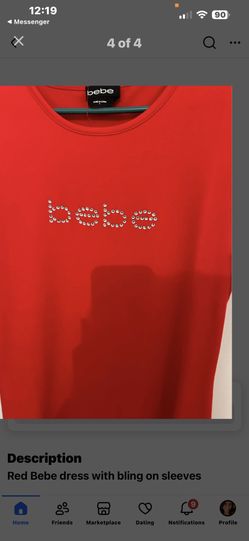 Bebe red dress (L)