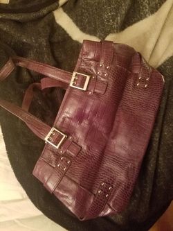 Purple lether nordstrome purse