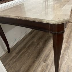 Dining Table Solid Marble Top