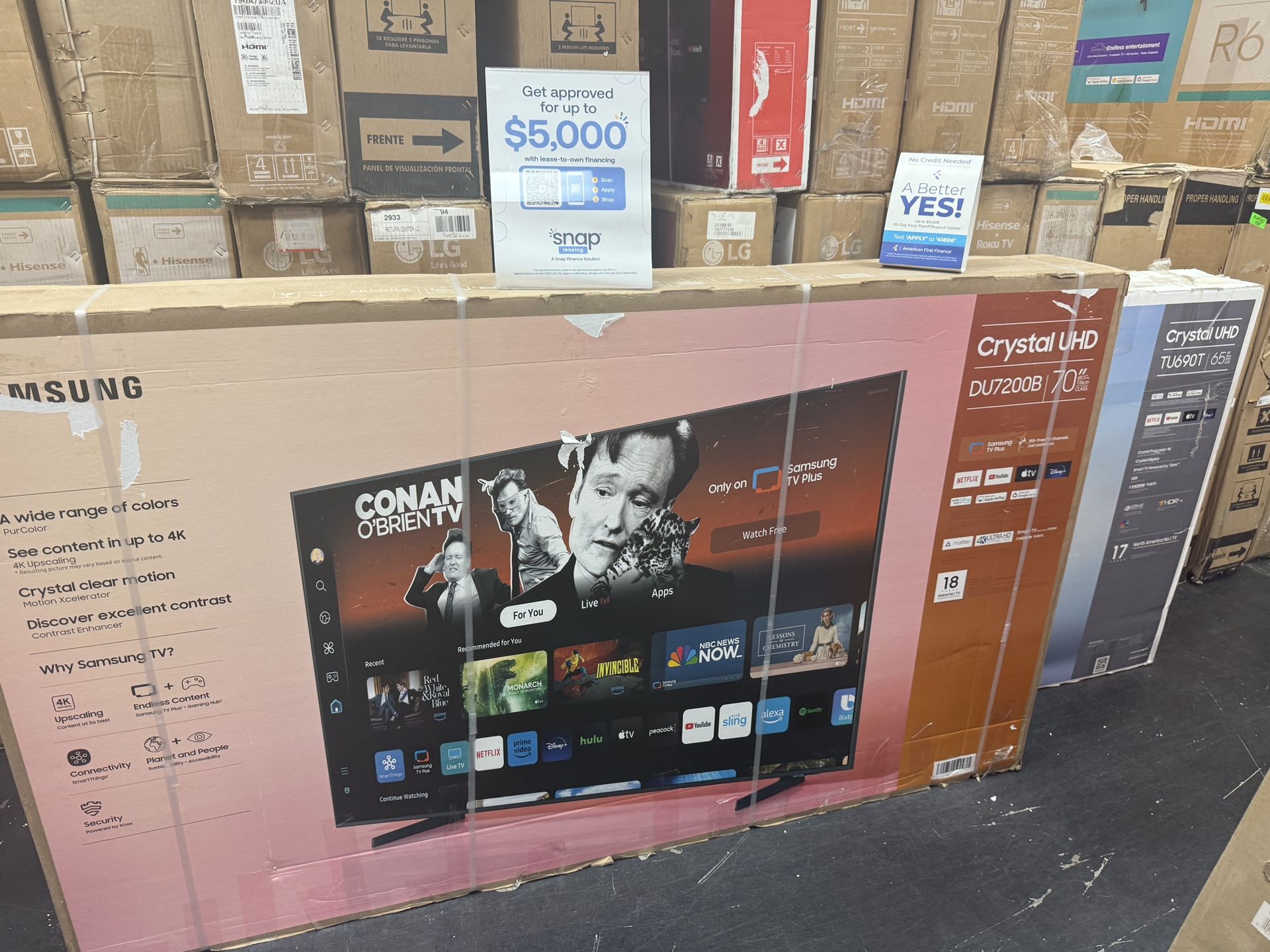 70”SAMSUNG UHD 4K SMART TV