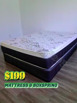 Queen Size Boxspring With Mattress