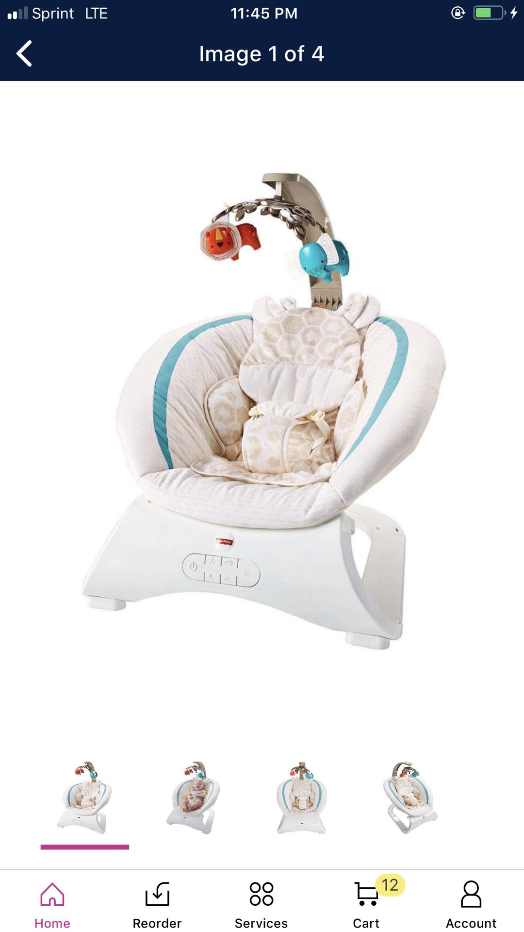 Fisher Price Vibrating Rocker