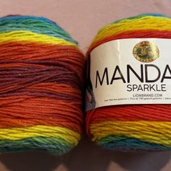 Lion Brand Yarn Mandala Sparkle Hercules 2pk
