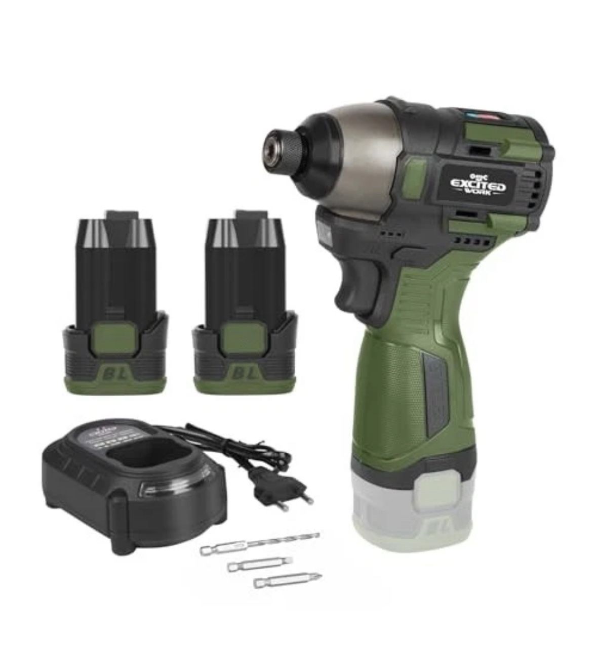 17V 140Nm Cordless Impact Driver Set with 3 Adjustable Brushless Screwdriver