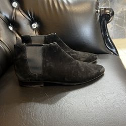 Saint Laurent black Suede Mens Boots Size 41