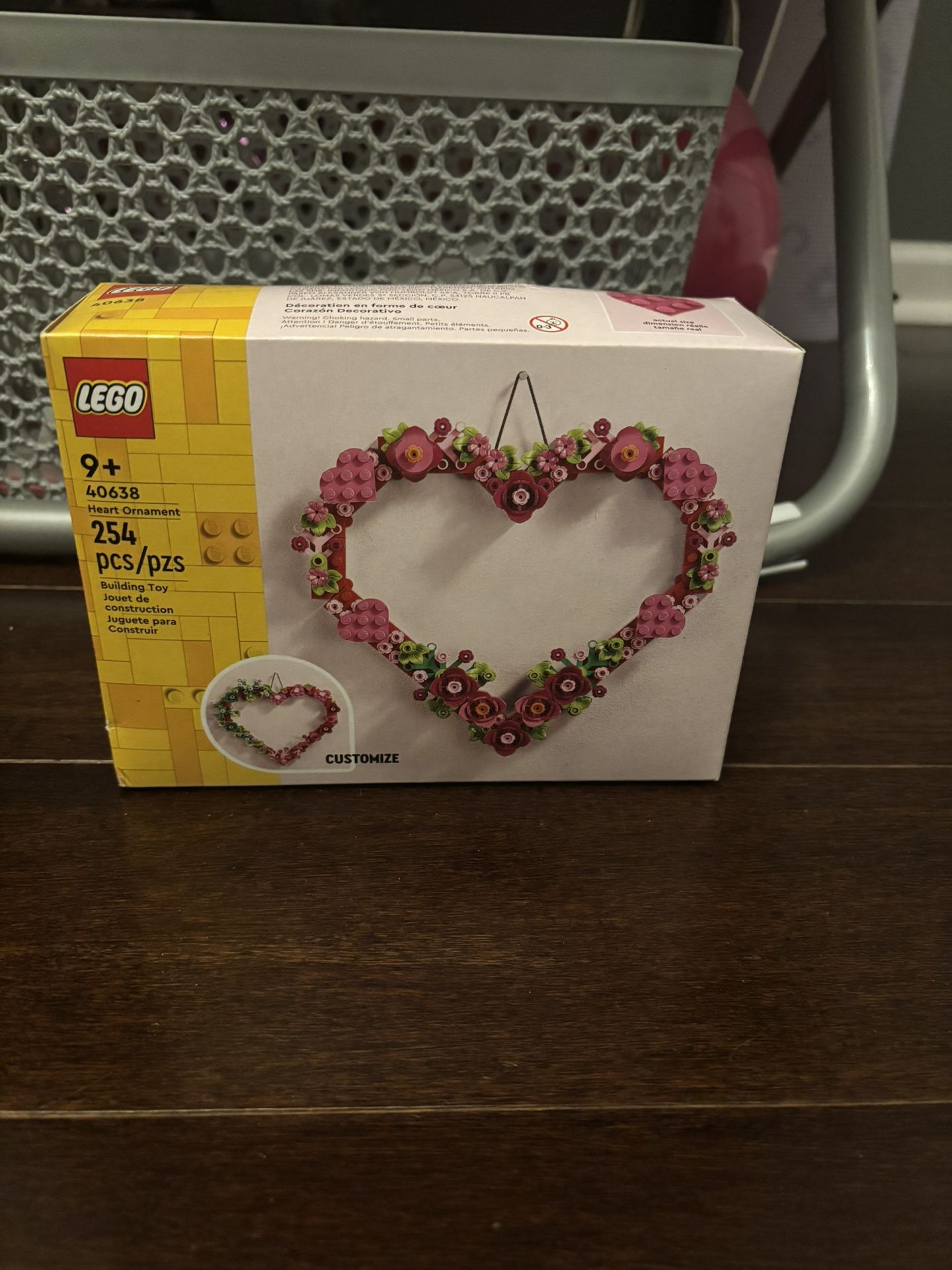 Lego Heart Ornament