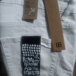White Skinny Fit Ksubi Jeans