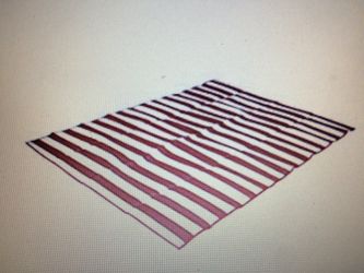 Stanport Tatami Ground Mat, Red/White