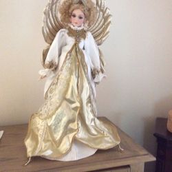Designer Porcelain Christmas Doll