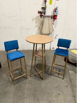 New 3 pcs Bar Table and Barstools Bar Chair Set