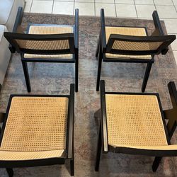 Rattan bundle chairs