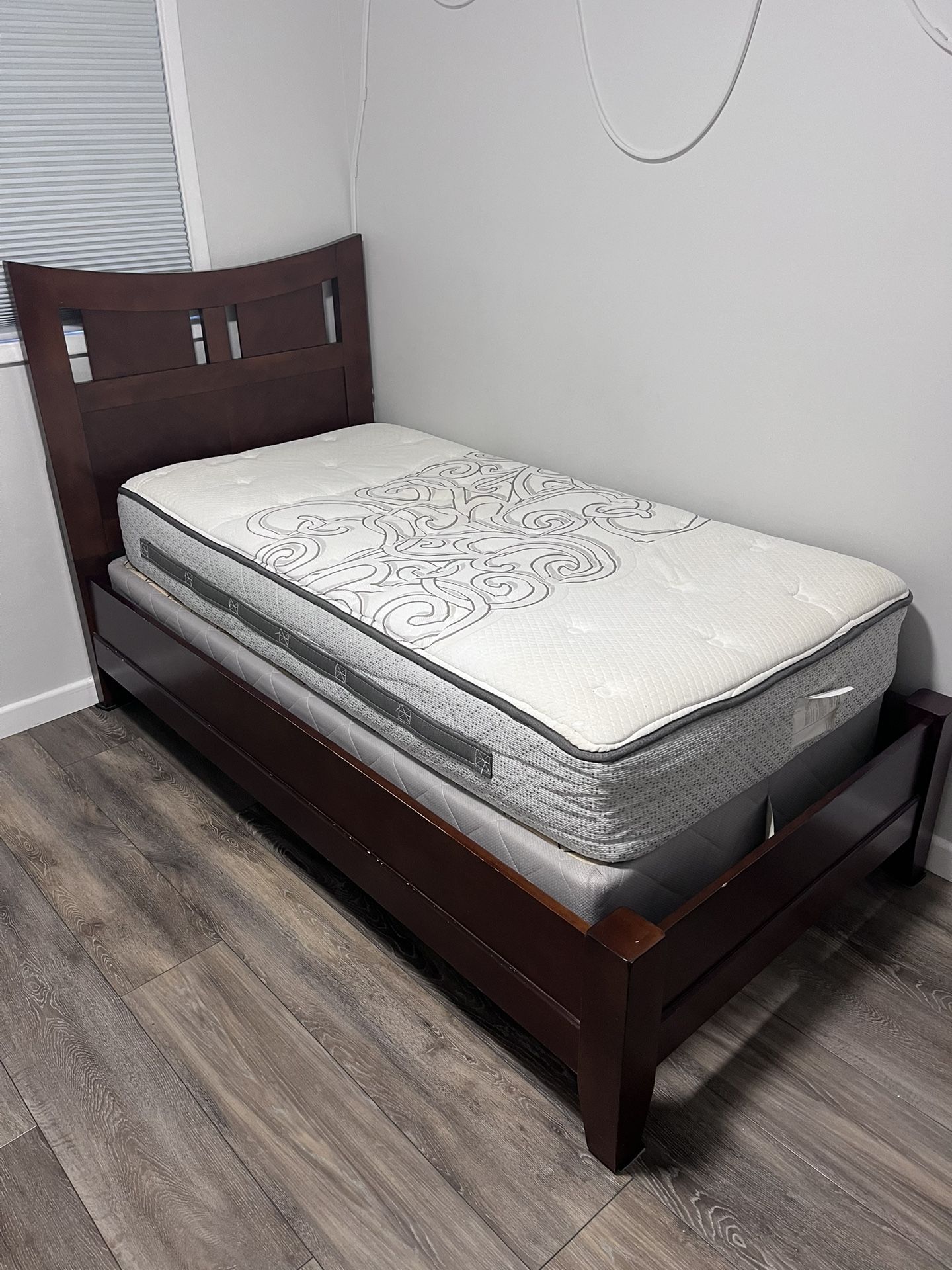 Twin bed frame set