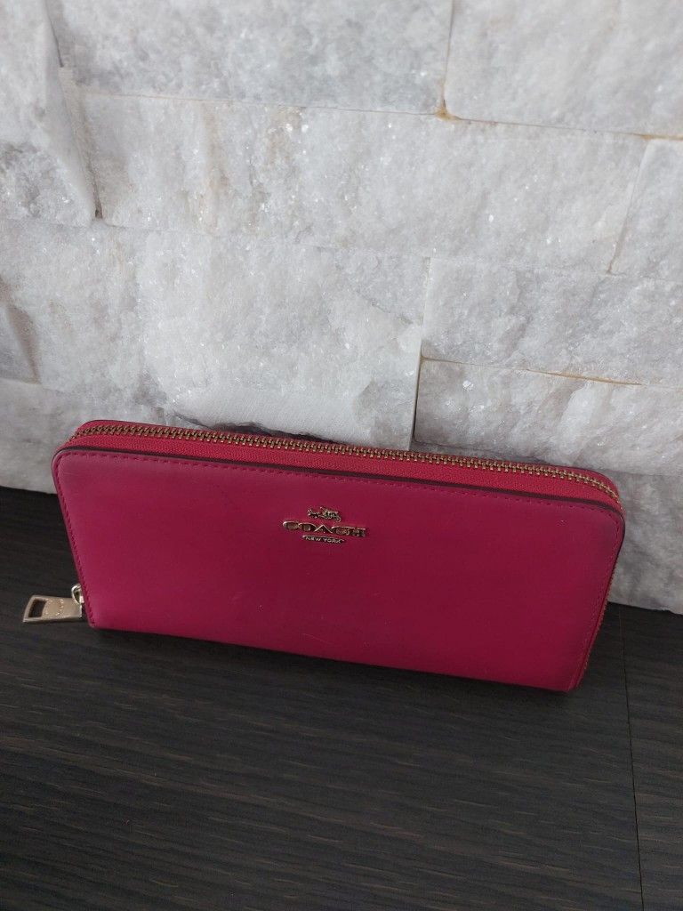 Pink Coach Wallet