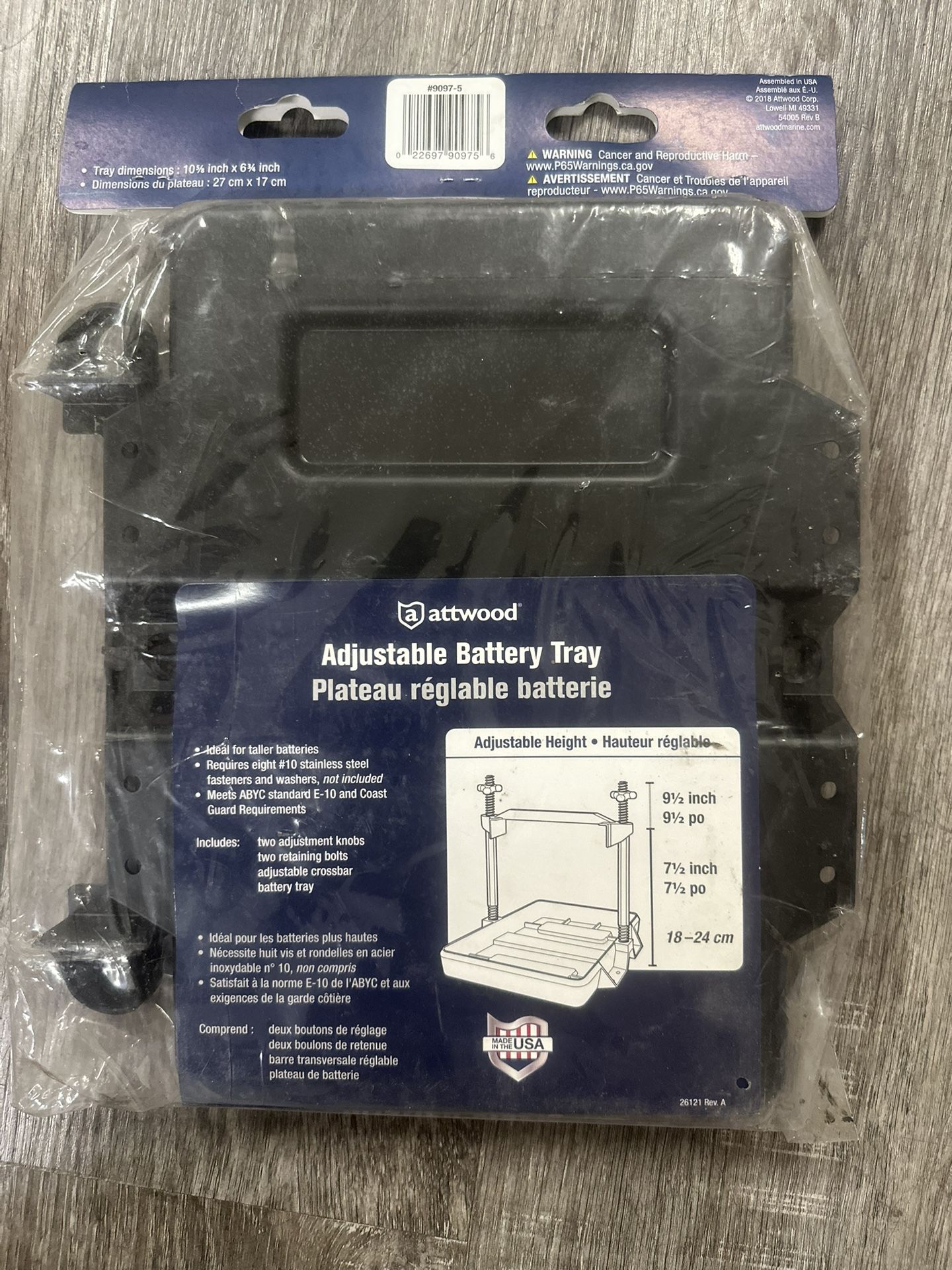 Marine Boat Battery Tray