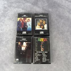 ABBA Pop Rock Cassette Tape Lot of 4 Magic of ABBA Greatest Hits Super Trouper