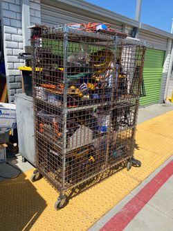 Rolling security cart