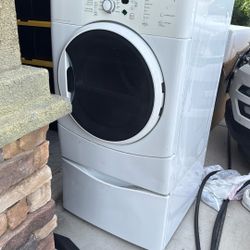 Kenmore Front Loader Dryer On Pedestal White Heat Is On But I Don’t Know If It’s Out Gas Line Or What