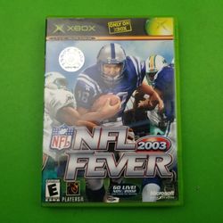 NFL Fever 2003 (Microsoft Xbox, 2002) Original Xbox Complete With Manual