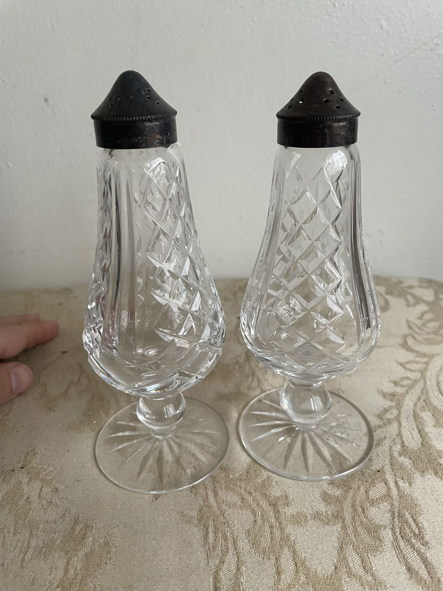 Vintage Waterford Salt and Pepper Shakers from 1980s - Feel Free To Ask Questions