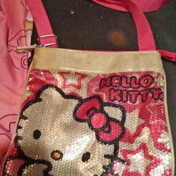 Hello kitty bag and frozen destiny sign for little girl