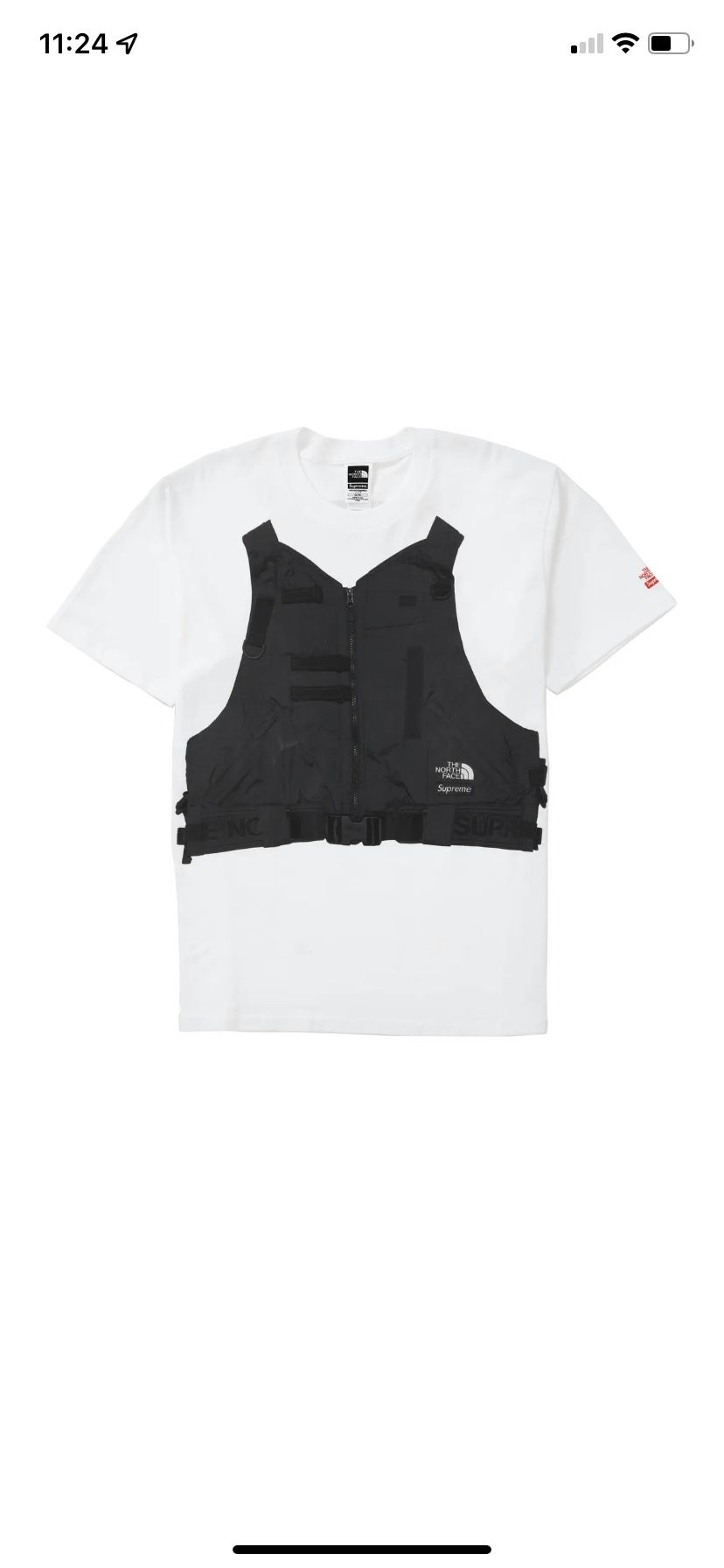 The North Face/ Supreme RTG White Tee