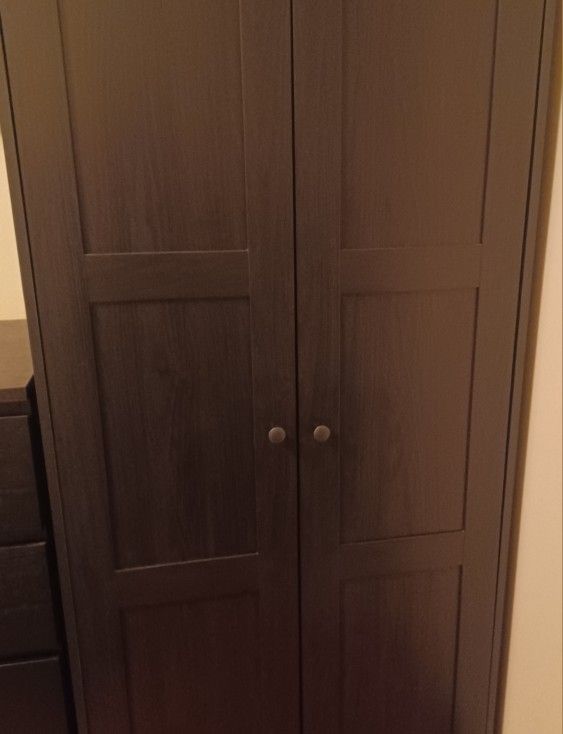 Ikea Black Wardrobe And Dresser Drawers