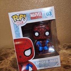 Funko POP! Marvel  Universe Spider-Man #03 Vinyl Bobble-Head Figure NEW IN BOX 