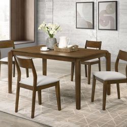 👉 Dining Table Set 5-Piece – Solid Wood, Modern Style – SALE $769