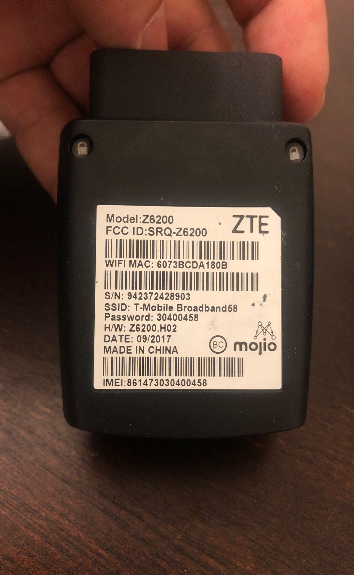 TMobile ZTE Z6200 SyncUP Drive 4G LTE WiFi Hotspot Connected Car OBD