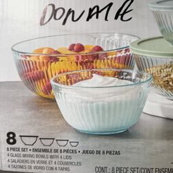 8 Pieces Pyrex Bowls Set 