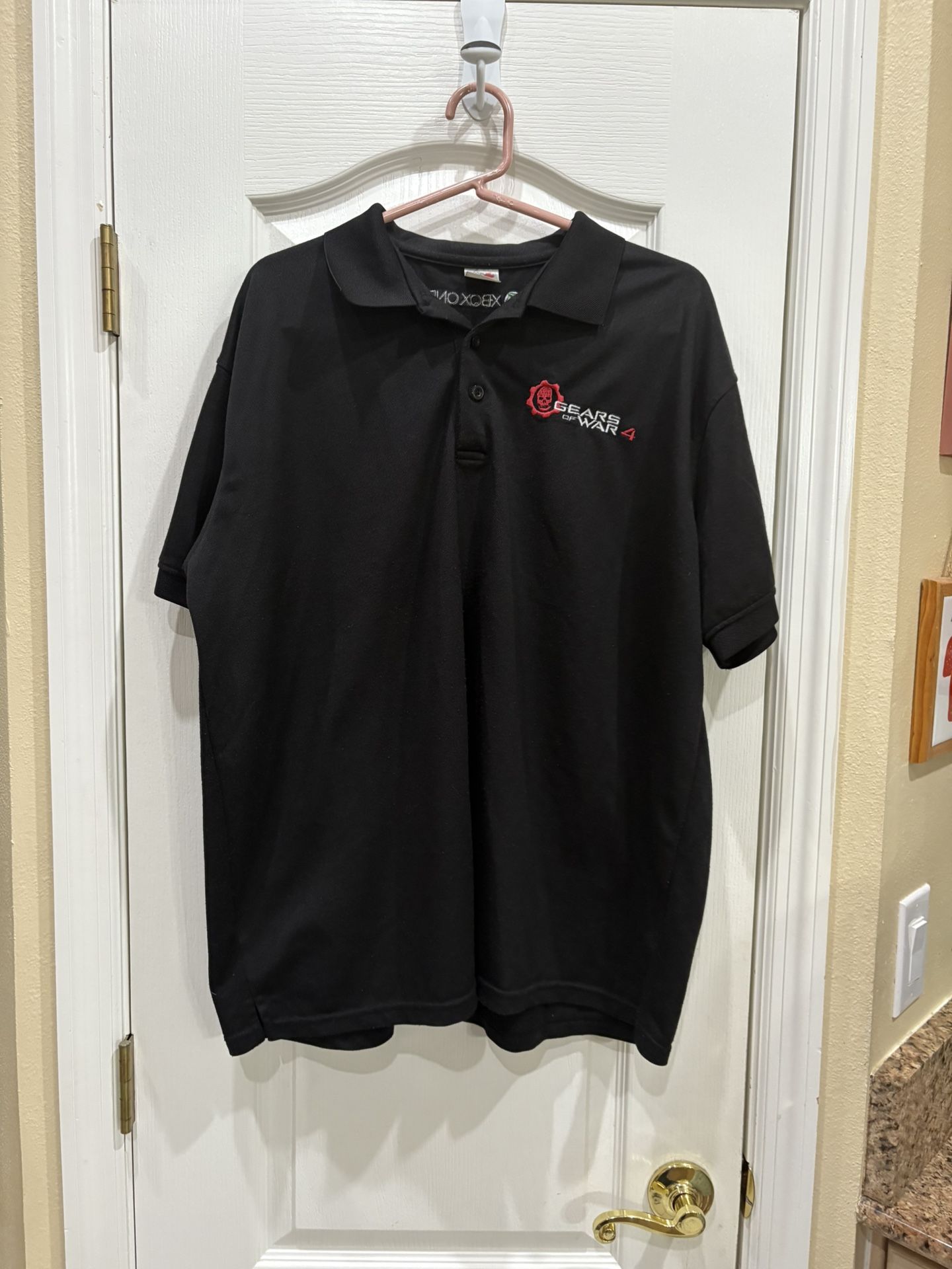 Gears Of War 4 Xbox One GameStop Employee Promo Polo Shirt Size XL
